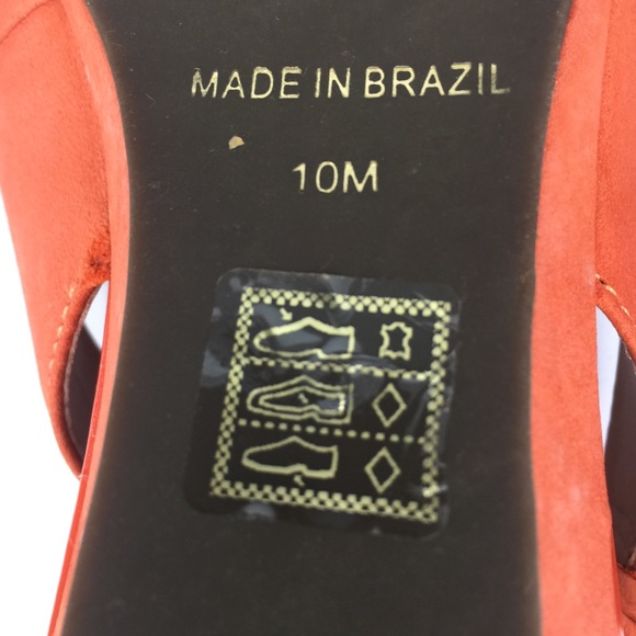 Madison Harding coral open toe strap heel suede 10 - Picture 7 of 8